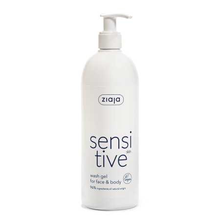 Krémový mycí gel na obličej a tělo Sensitive (Face & Body Wash Gel) Ziaja - 400 ml