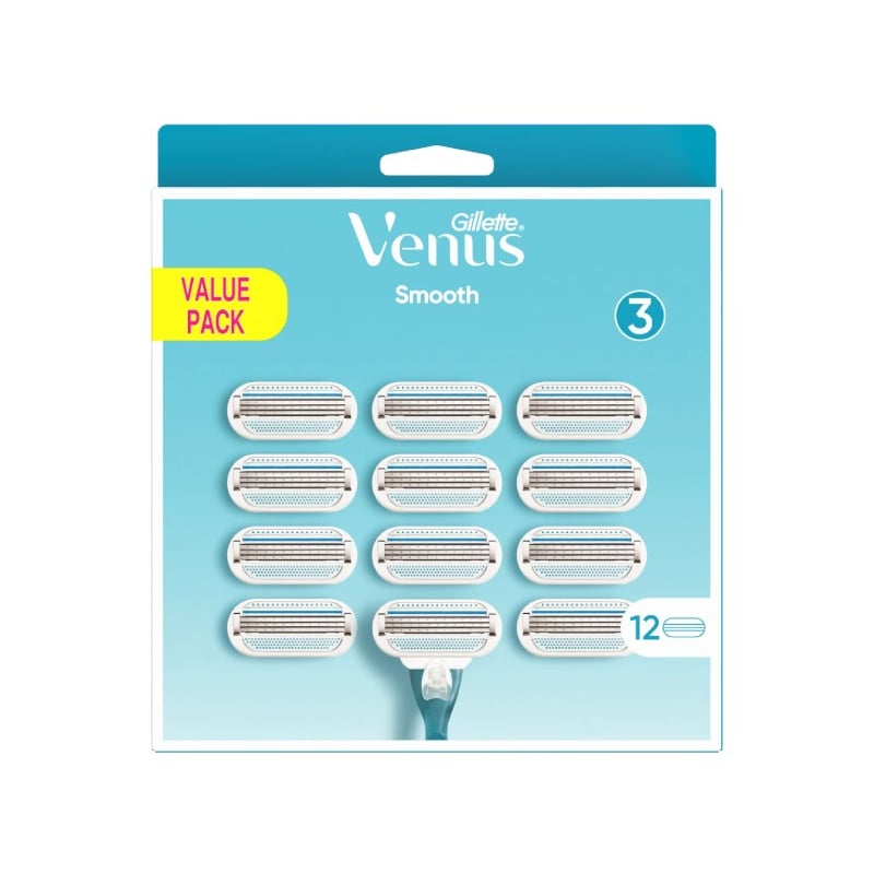 Náhradní hlavice Venus Smooth Gillette / Varianta: 12 ks - 12 ks Náhradní hlavice Venus Smooth Gillette / Varianta: 12 ks - 12 ks