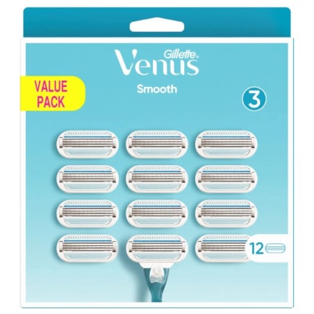 Náhradní hlavice Venus Smooth Gillette / Varianta: 12 ks - 12 ks