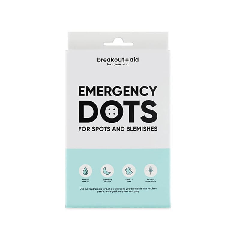 Náplasti pro citlivou pokožku se sklonem k akné Emergency Dots Breakout+aid - 72 ks Náplasti pro citlivou pokožku se sklonem k akné Emergency Dots Breakout+aid - 72 ks