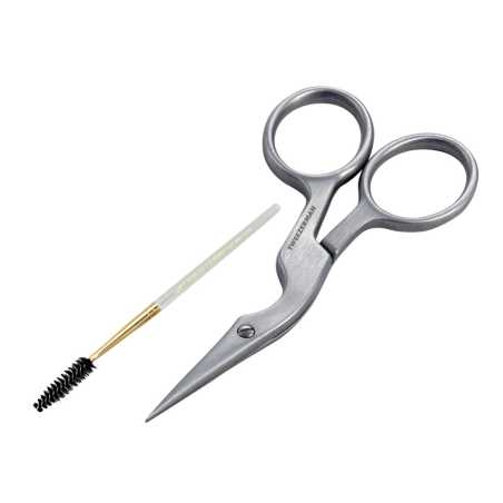 Nůžky a kartáček na obočí Brow Shaping Scissors & Brush Stainless Steel Tweezerman