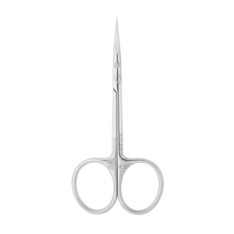 Nůžky na nehtovou kůžičku se zahnutou špičkou Exclusive 23 Type 1 Magnolia (Professional Cuticle Scissors with Hook) STALEKS Nůžky na nehtovou kůžičku se zahnutou špičkou Exclusive 23 Type 1 Magnolia (Professional Cuticle Scissors with Hook) STALEKS