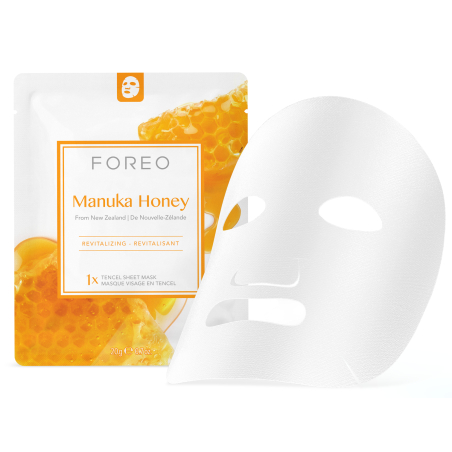 Oživující plátýnková maska pro zralou pleť Manuka Honey (Revitalizing Sheet Mask) FOREO - 3 x 20 g