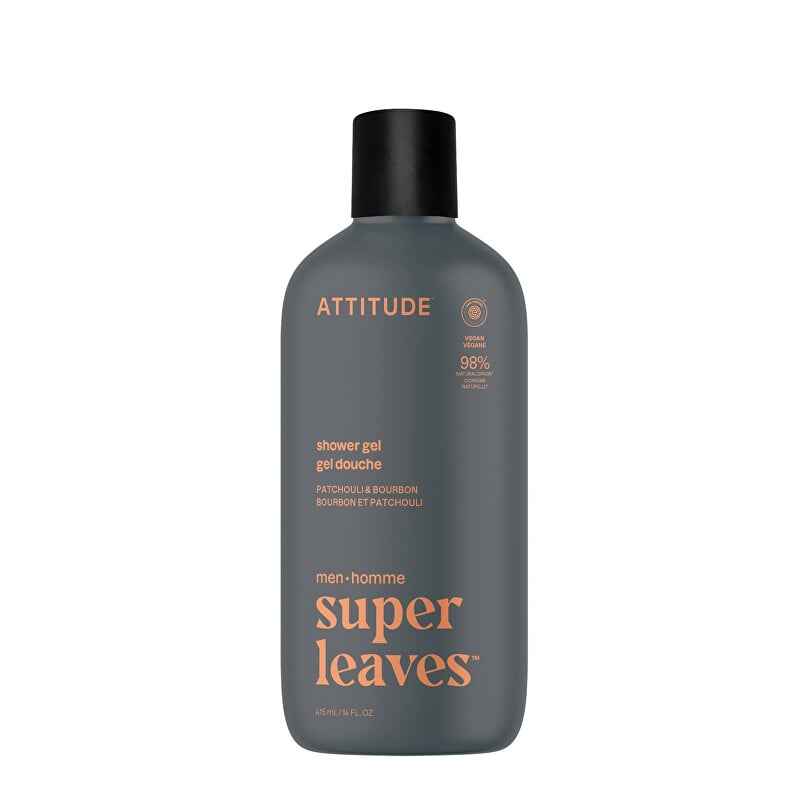 Pánský sprchový gel Super Leaves Patchouli & Bourbon (Shower Gel) Attitude - 415 ml Pánský sprchový gel Super Leaves Patchouli & Bourbon (Shower Gel) Attitude - 415 ml