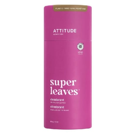 Přírodní tuhý deodorant Super Leaves / listy bílého čaje (Deodorant) Attitude - 85 g