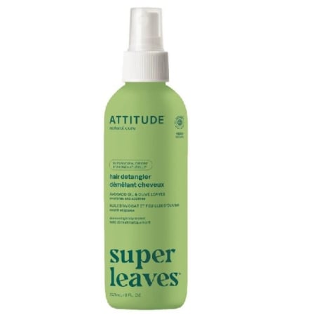 Přírodní vyživující sprej na rozčesávání vlasů Super Leaves (Hair Detangler) Attitude - 240 ml