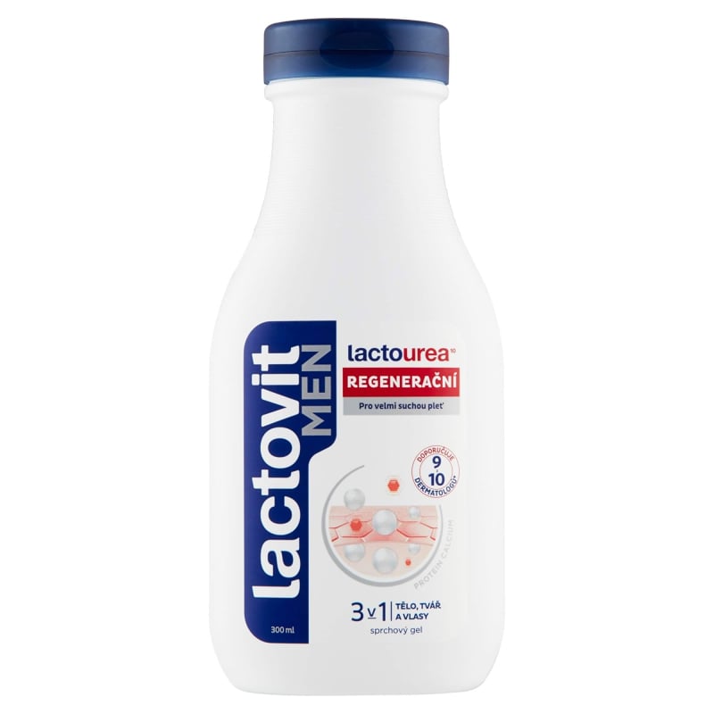 Regenerační sprchový gel 3 v 1 Men Lactourea Lactovit - 300 ml Regenerační sprchový gel 3 v 1 Men Lactourea Lactovit - 300 ml