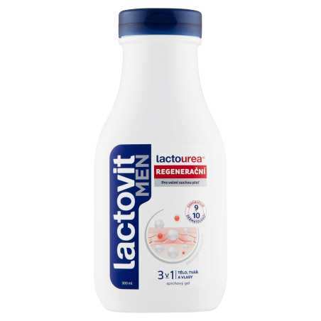 Regenerační sprchový gel 3 v 1 Men Lactourea Lactovit - 300 ml