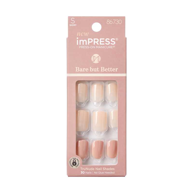 Samolepící nehty imPRESS BBB Nail Simple Pleasure KISS - 30 ks