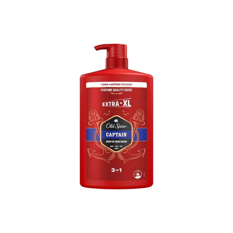 Sprchový gel pro muže Captain (Body-Hair-Face Wash) Old Spice - 1000 ml Sprchový gel pro muže Captain (Body-Hair-Face Wash) Old Spice - 1000 ml