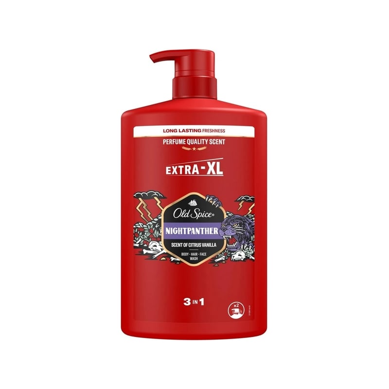 Sprchový gel pro muže NightPanther (Body-Hair-Face Wash) Old Spice - 1000 ml Sprchový gel pro muže NightPanther (Body-Hair-Face Wash) Old Spice - 1000 ml