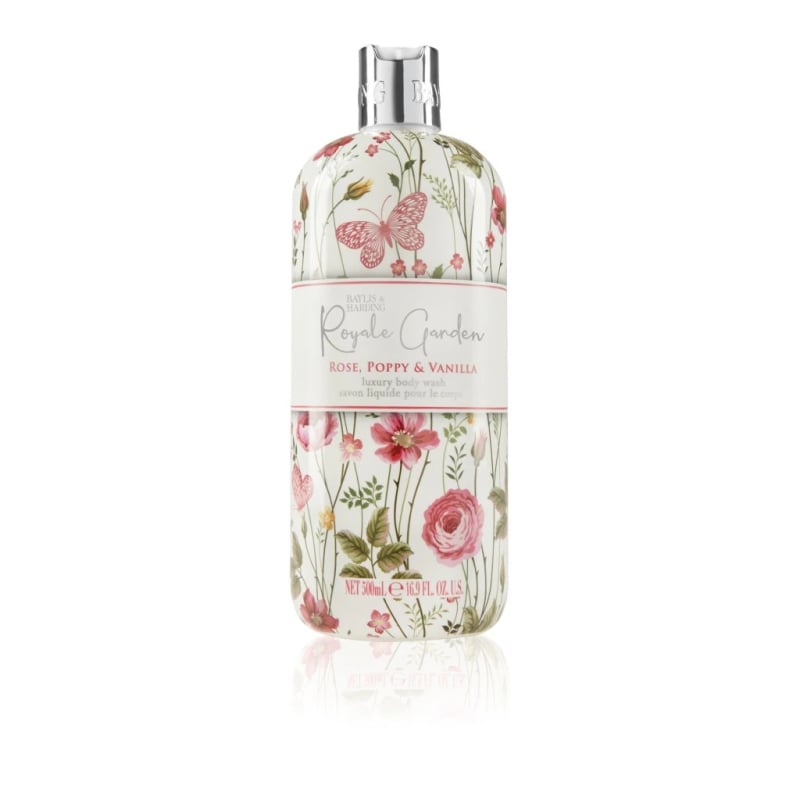 Sprchový gel Rose, Poppy & Vanilla (Luxury Body Wash) Baylis & Harding - 500 ml Sprchový gel Rose, Poppy & Vanilla (Luxury Body Wash) Baylis & Harding - 500 ml