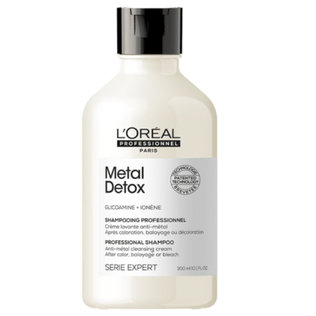Šampon pro barvené a poškozené vlasy, pro lesk vlasů Serie Expert Metal Detox 500 ml / náhradní náplň L'Oréal Professionnel