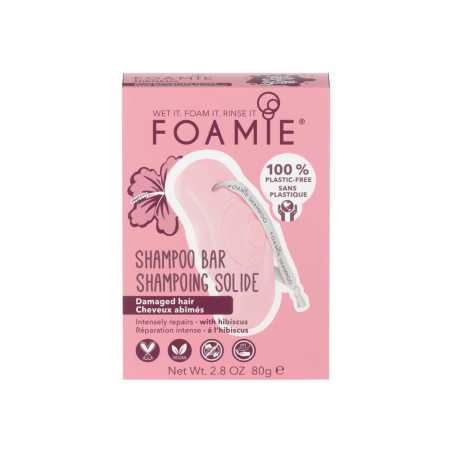 Šampon pro poškozené vlasy Hibiskiss (Shampoo Bar) Foamie - 80 g
