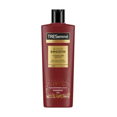 Šampon s keratinem pro hladké vlasy bez krepatění Keratin (Smooth Shampoo) TRESemmé - 400 ml