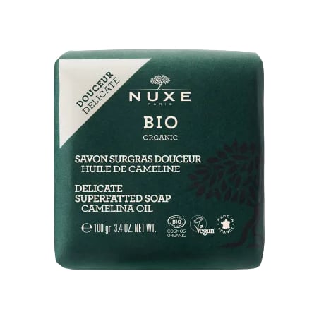 Tuhé mýdlo na obličej a tělo Bio Organic Delicate (Superfatted Soap) Nuxe - 100 g