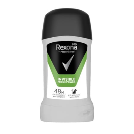 Tuhý antiperspirant pro muže Invisible Fresh & Power Rexona - 50 ml