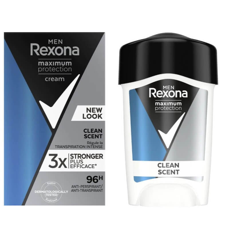 Tuhý deodorant Men Maximum Protection Clean Scent Rexona - 45 ml
