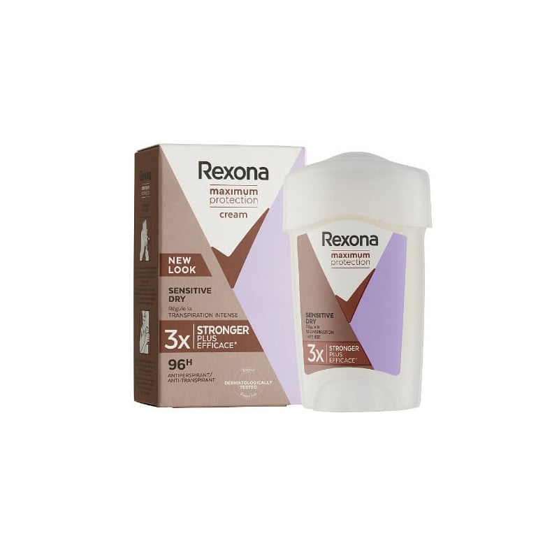 Tuhý deodorant Woman Maximum Protection Sensitive Dry Rexona - 45 ml Tuhý deodorant Woman Maximum Protection Sensitive Dry Rexona - 45 ml
