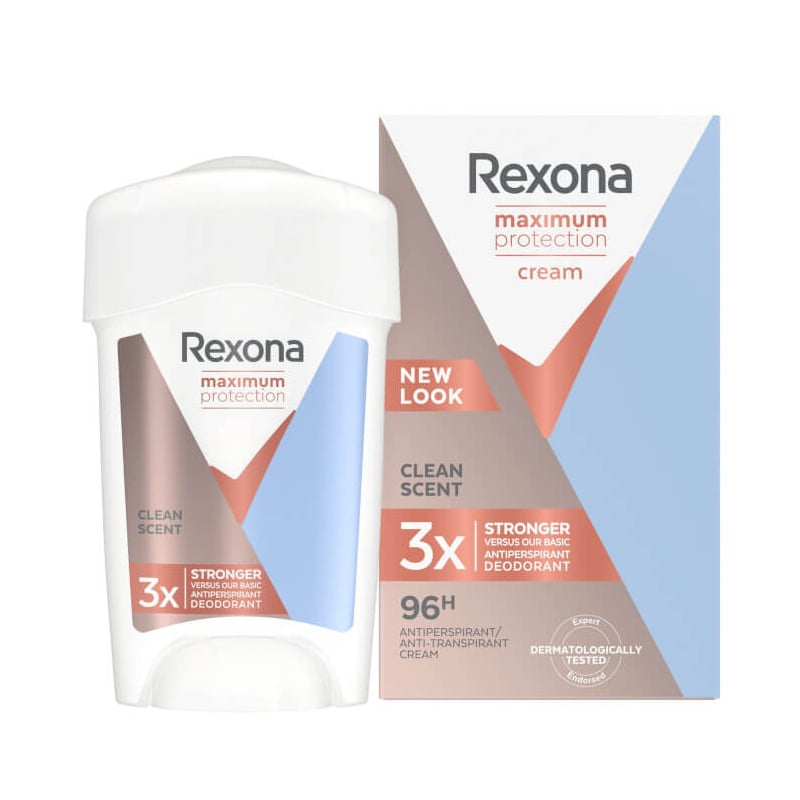 Tuhý deodorant Women Maximum Protection Clean Scent Rexona - 45 ml