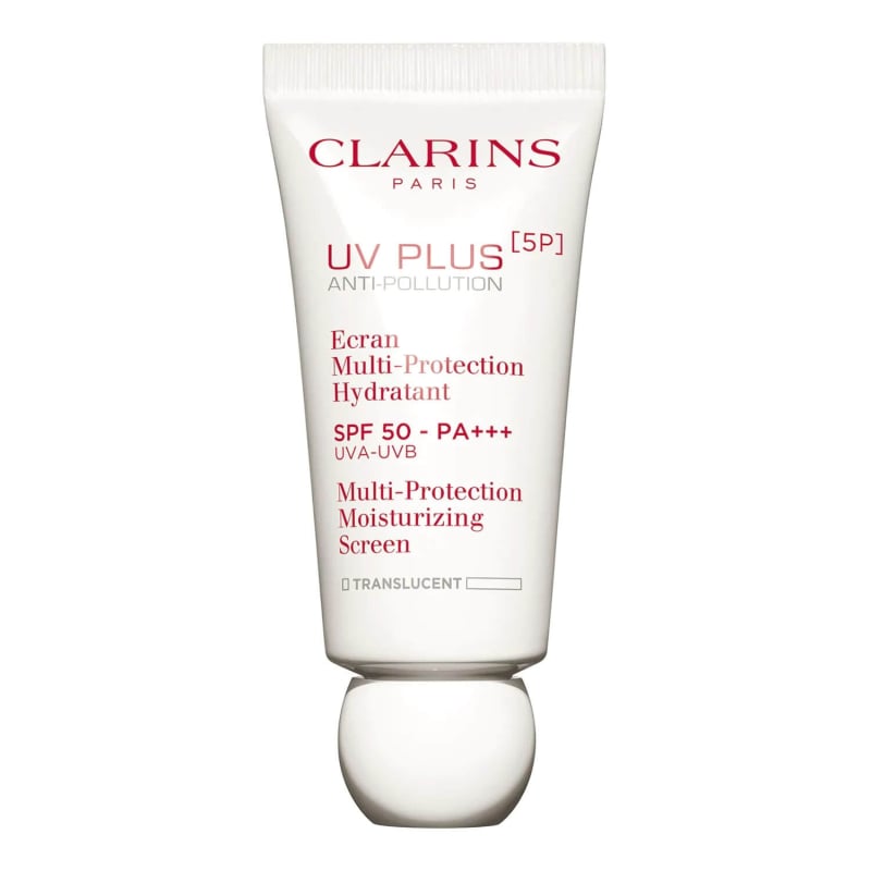 Víceúčelová ochranná emulze SPF 50 UV Plus Anti-pollution (Multi Protection Moisturizing Screen) Clarins / Odstín: Rose - 30 ml