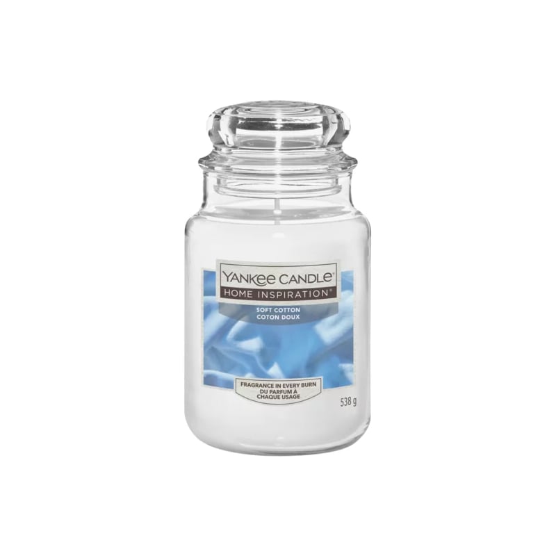 Vonná svíčka Home Inspiration velká Soft Cotton Yankee Candle - 538 g