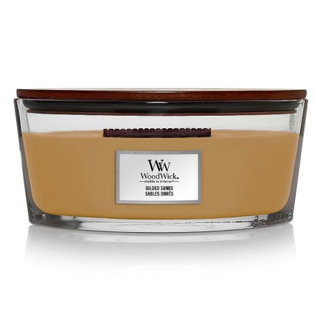 Vonná svíčka loď Gilded Sands WoodWick - 453,6 g