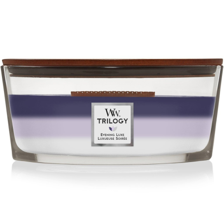 Vonná svíčka loď Trilogy Evening Luxe WoodWick - 453,6 g