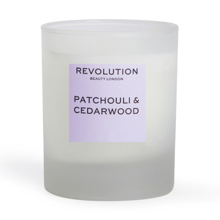 Vonná svíčka Patchouli & Cedarwood (Scented Candle) Revolution - 170 g