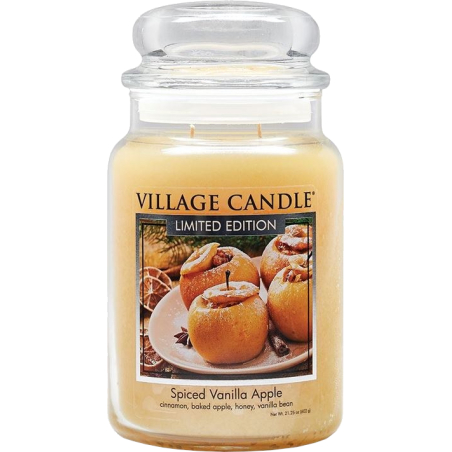 Vonná svíčka ve skle Spiced Vanilla Apple Village Candle - 602 g
