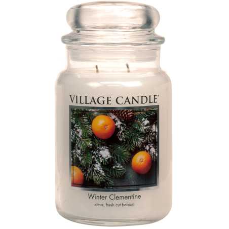 Vonná svíčka ve skle Winter Clementine Village Candle - 602 g