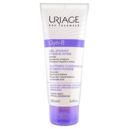 Zklidňující čisticí gel na intimní hygienu Gyn 8 (Soothing Cleansing Gel) Uriage - 100 ml