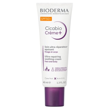 Zklidňující reparační krém SPF 50 Cicabio Crème+ (Ultra-Repairing Soothing Cream) Bioderma - 40 ml