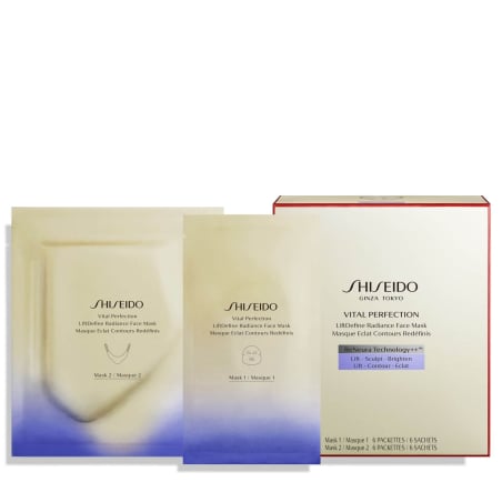 Zpevňující plátýnková maska Vital Perfection LiftDefine Radiance (Face Mask) Shiseido - 2 x 6 ks