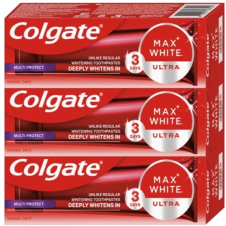 Zubní pasta Max White Ultra Protect Trio Colgate - 3 x 50 ml