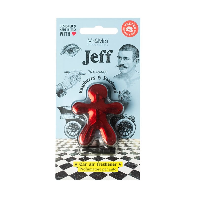 Jeff Chrome Raspberry & Patchouli / vůně do auta Mr&Mrs Fragrance