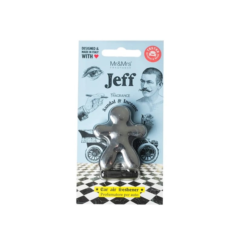 Jeff Chrome Sandal & Incense / vůně do auta Mr&Mrs Fragrance Jeff Chrome Sandal & Incense / vůně do auta Mr&Mrs Fragrance