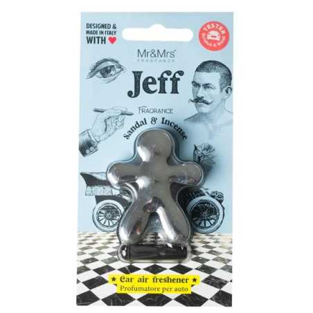 Jeff Chrome Sandal & Incense / vůně do auta Mr&Mrs Fragrance