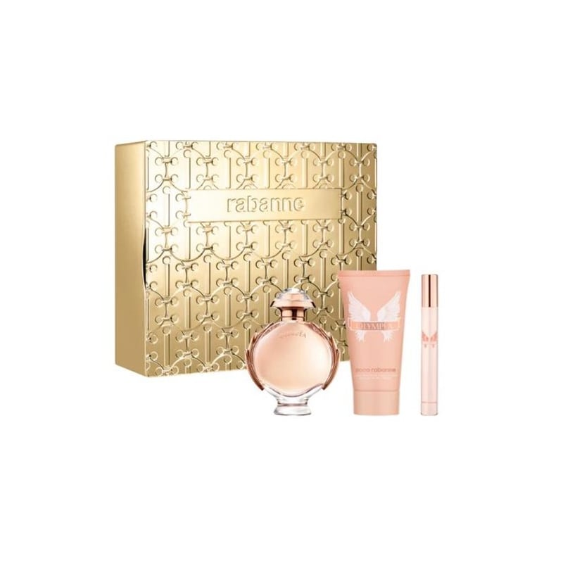 Olympea / EDP 50 ml + tělové mléko 75 ml + EDP Rabanne - 10 ml Olympea / EDP 50 ml + tělové mléko 75 ml + EDP Rabanne - 10 ml