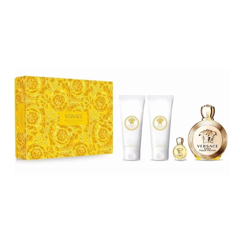 Eros Pour Femme / EDP 100 ml + sprchový gel 100 ml + tělové mléko 100 ml + EDP Versace - 5 ml Eros Pour Femme / EDP 100 ml + sprchový gel 100 ml + tělové mléko 100 ml + EDP Versace - 5 ml