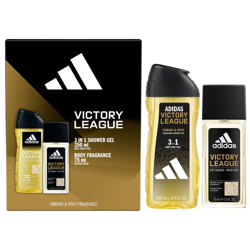 Victory League / deodorant s rozprašovačem 75 ml + 3v1 sprchový gel Adidas - 250 ml Victory League / deodorant s rozprašovačem 75 ml + 3v1 sprchový gel Adidas - 250 ml
