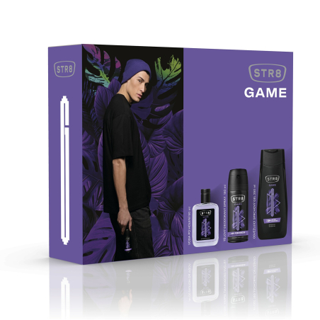 Game / voda po holení 50 ml + deodorant ve spreji 150 ml + sprchový gel STR8 - 250 ml