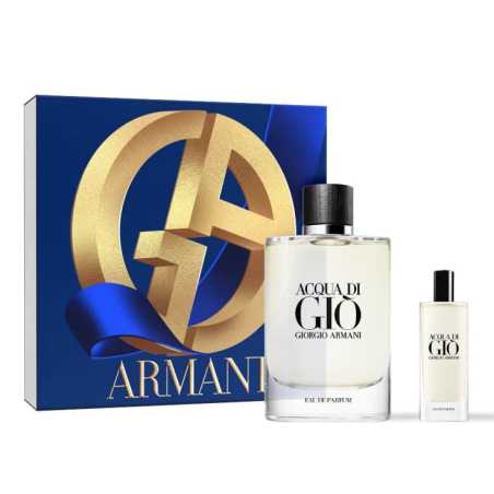 Acqua Di Gio Pour Homme / EDP 125 ml (plnitelná) + EDP Giorgio Armani - 15 ml