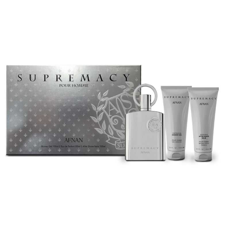 Supremacy Silver / EDP + sprchový gel + balzám po holení Afnan - 100 ml Supremacy Silver / EDP + sprchový gel + balzám po holení Afnan - 100 ml