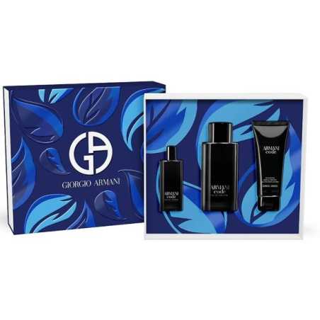 Code For Men (2023) / EDT (plnitelná) 125 ml + sprchový gel 75 ml + EDT Giorgio Armani - 15 ml