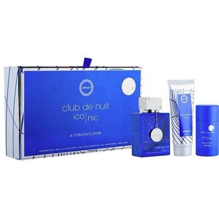 Club De Nuit Blue Iconic / EDP 105 ml + sprchový gel 100 ml + tuhý deodorant Armaf - 75 g