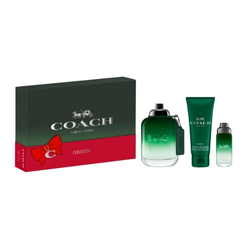 Coach Green / EDT 100 ml + sprchový gel 100 ml + EDT Coach - 15 ml Coach Green / EDT 100 ml + sprchový gel 100 ml + EDT Coach - 15 ml