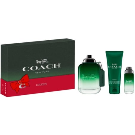 Coach Green / EDT 100 ml + sprchový gel 100 ml + EDT Coach - 15 ml