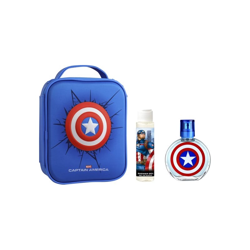 Captain America / EDT 100 ml + sprchový gel 100 ml + batoh EP Line Captain America / EDT 100 ml + sprchový gel 100 ml + batoh EP Line