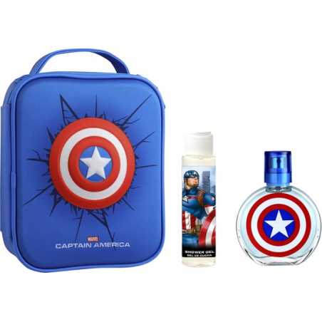 Captain America / EDT 100 ml + sprchový gel 100 ml + batoh EP Line